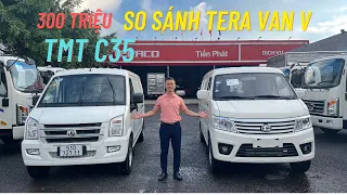 So sánh Ngoại Thất XE TẢI TERA VAN V và TMT C35 | 945 Kg Chạy giờ cấm.