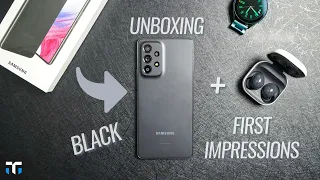 Samsung Galaxy A53 Black Unboxing + First Impressions: A Strong Midrange Contender!