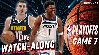 🩸 Nuggets vs Timberwolves | Game 7 Live Stream |  #timberwolves