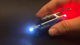 Greenlight 1/64 Georgia State Patrol 2016 Ford Explorer with working LED Lights