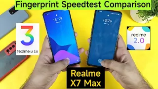 Realme X7 Max Fingerprint Speedtest Realme Ui 2.0 vs 3.0 Unlock Comparison Shocking Results#realme