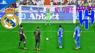 Ronaldo,Mbappe VS Messi,Neymar,Haaland | Real Madrid VS Alhilal Penalty Shootout | FIFA 24 PS5 4k