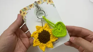 Tutorial Llavero de girasol y corazón💜Mayelin Ros