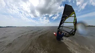 Prženje na Belom - Lonja Srpski windsurf šampion