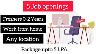 Work from home 5 Job opening full information ℹ️ check @jobshotsaumya #youtube #workfromhome