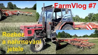 FarmVlog #7 - Popis strojů - ZETOR 7211 + PÖTTINGER HIT 8.9T + KUHN GA8121 - Statek Peštík