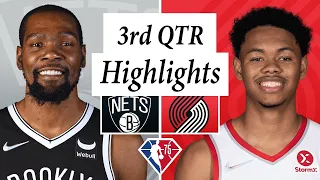 Portland Trail Blazers vs Brooklyn Nets - 3rd QTR Highlights - Mar 18, 2022