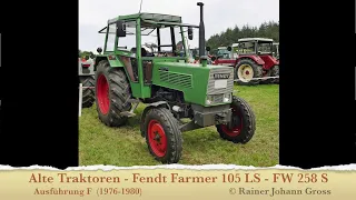 Alte Traktoren - Fendt Farmer 105 LS - FW 258 S, Ausführung F, Hinterradantrieb (1976-1980)