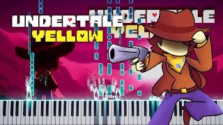 Undertale Yellow OST - Enemy Retreating (Piano Tutorial & Sheet)