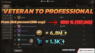 [NIGHTCROWS] CRAFTING FROM VETERAN TO PROFESSION PROSPERITY !! HOW MUCH GOLD AND DIAMOND TO 100% !!