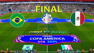 BRAZIL vs MEXICO - Copa America 2024 Final | Full Match All Goals | Live Football Match