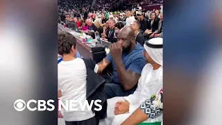 Shaq turns down boy's handshake for something better