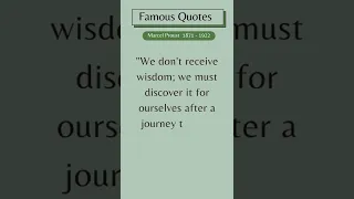 Famous Quotes: Marcel Proust 1