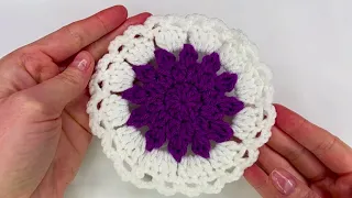 Very Easy and Fast CROCHET COASTER