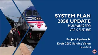 VRE's Recommended 2050 Service Vision