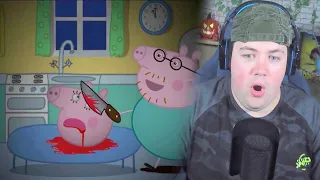 REAKTION auf PEPPA PIG HORROR SPLATTER PARODY (nicht für Kinder)