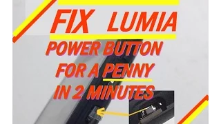 Lumia phone button fix using bit of old plastic ✔