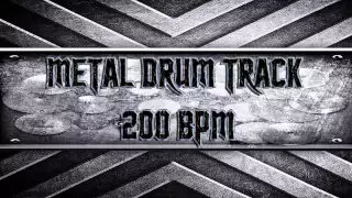 Metal Drum Track 200 BPM (HQ,HD)