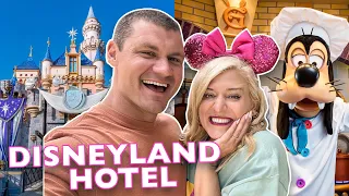 Staying At Disney's OLDEST Hotel | Disneyland Hotel Room Tour, Goofy's Kitchen, Hotel Overview