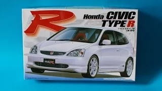 Fujimi 1/24 Honda Civic Type R EP3 Model Kit Unboxing And Review