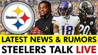 Steelers Talk LIVE: Justin Jefferson Trade Rumors ARE BACK + Bring Back Cam Sutton This Offseason?