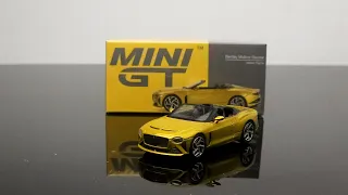 Review Bentley Mulliner Bacalar Yellow Flame LHD 1:64 MiniGT ( Vàng )