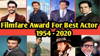 Every Filmfare Award For Best Actor Male (1954-2020) | Filmfare Award 2020| The Film Park