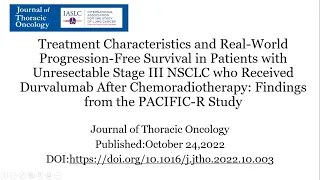 [lung]The role of durvalumab in patients with stage 3 lung cancer in a real hospital