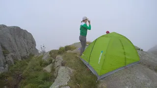 Wild camping on top of the Preikestolen - Norway