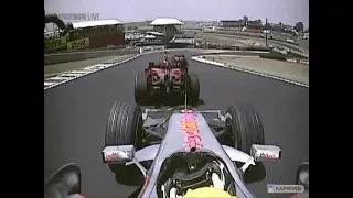 Kimi Raikkonen intentionally blocks Lewis Hamilton - Brazil 2007 (onboard)