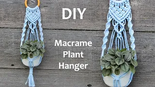 DIY Macrame Plant Hanger | Macrame Plant Hanger Tutorial | Macrame Wall Hanging Tutorial