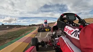 MOTORLAND ARAGON onboard KZ 2 Zoe  Florescu, free practice, karting,  ALCAÑIZ, March 2023, Birel Art