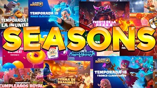 TODAS las TEMPORADAS de CLASH ROYALE (seasons 1-24) ¡TODOS LOS TRAILER!