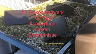 XL Balkonkraftwerk(5x400w)Hoymiles Hm 1500 Auswertung 100 Tage in Betrieb  von Christophskosmos