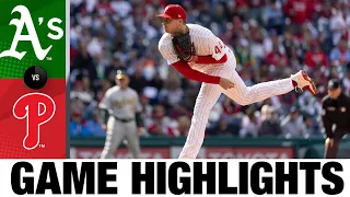 A's vs. Phillies Game Highlights (4/9/22) | MLB Highlights