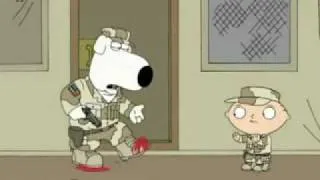 Family Guy ~  Stewie and brian Democracy kicks in clip