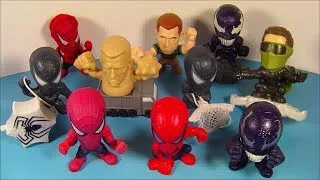 2007 SPIDER-MAN 3 SET OF 10 BURGER KING FAST FOOD COLLECTORS MOVIE FIGURES VIDEO REVIEW