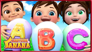ABC Song with Balloons and Animals and more baby song and Nursery Rhymes 🎶Kids Song | Banana Cartoon
