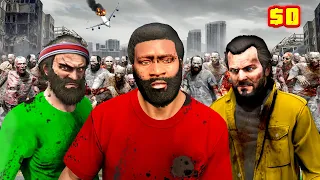 GTA 5 - HOMELESS in a ZOMBIE Outbreak! (Michael, Trevor & Franklin)