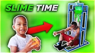 Splash Dunk Tank Challenge Family Fun Activities With DJ's Clubhouse!!
