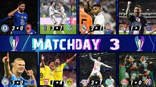 champions league-matchday 3 Groupe Stage & HIGHLIGHTS |All GOALS-2022/23