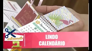 Aprenda a fazer um lindo calendário com a artesã Andressa Betinassi - Vida Melhor - 19/12/18