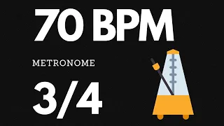 70 BPM Metronome 3/4