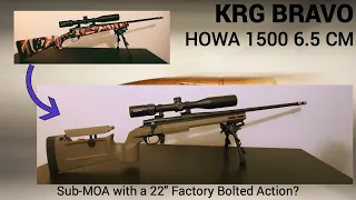 Kinetic Research Group KRG Bravo Chassis Install on HOWA 1500 Bolted Action 6.5 Creadmoor