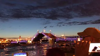 Polonaise for Orchestra in C Major, Op. 49 but on Palace Bridge, White Nights, St Petersburg, Russia