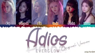 EVERGLOW (에버글로우) - 'ADIOS' [Original Version] Lyrics [Color Coded_Han_Rom_Eng]