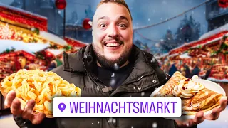 Ich esse alles auf dem Weihnachtsmarkt