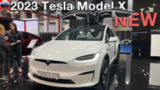 NEW 2023 Tesla Model X - Overview REVIEW interior, exterior (Falcon Wings)