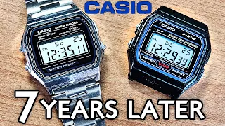 CASIO Vintage Watch Review (7 YEARS LATER) - Model F91W & A158W