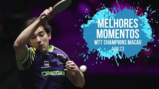 Melhores momentos | Hugo Calderano no WTT Champions Macau 2023